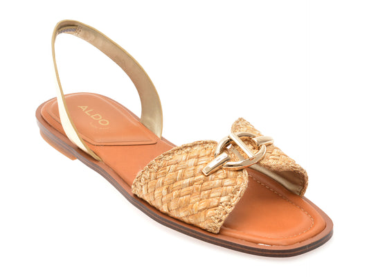 Sandale ALDO aurii, GOASSI 710, din material textil