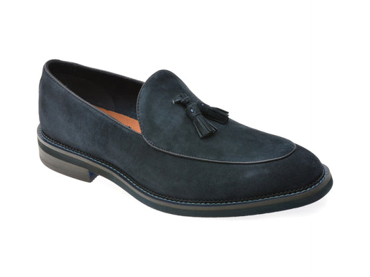 Mocasini eleganti ALDO bleumarin, PORTOS 410, din piele intoarsa