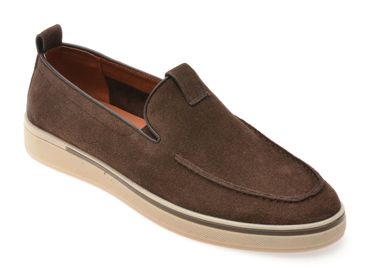 Mocasini GRYXX maro, MU151, din piele intoarsa