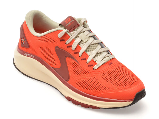 Pantofi sport SKECHERS portocalii, VERTEX, din material textil