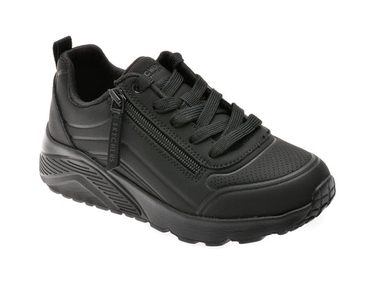 Pantofi sport SKECHERS negri, UNO LITE, din piele ecologica