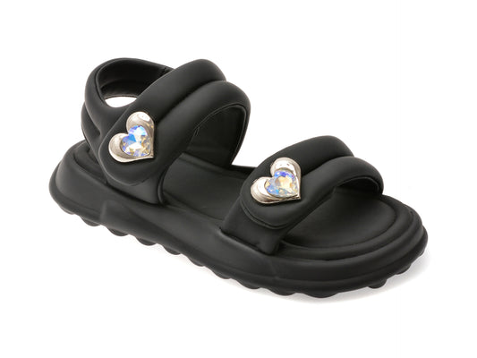 Sandale SELECTION KIDS negre, 6015, din piele ecologica