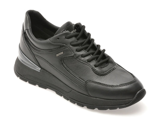 Pantofi sport GEOX negri, D563LB, din piele naturala
