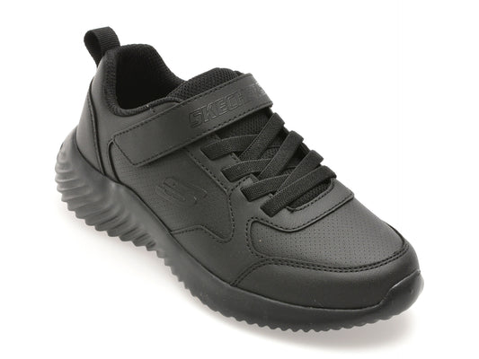 Pantofi sport SKECHERS negri, BOUNDER, din piele ecologica
