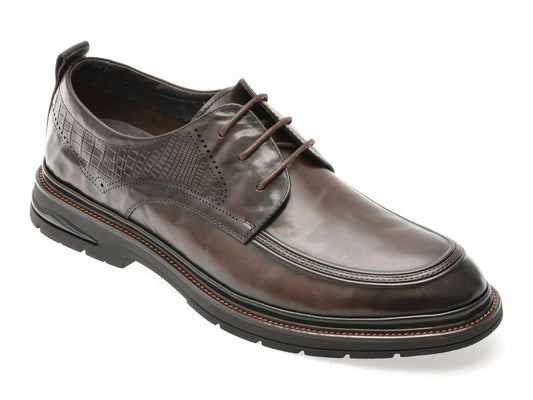 Pantofi eleganti GRYXX maro, 98218, din piele naturala