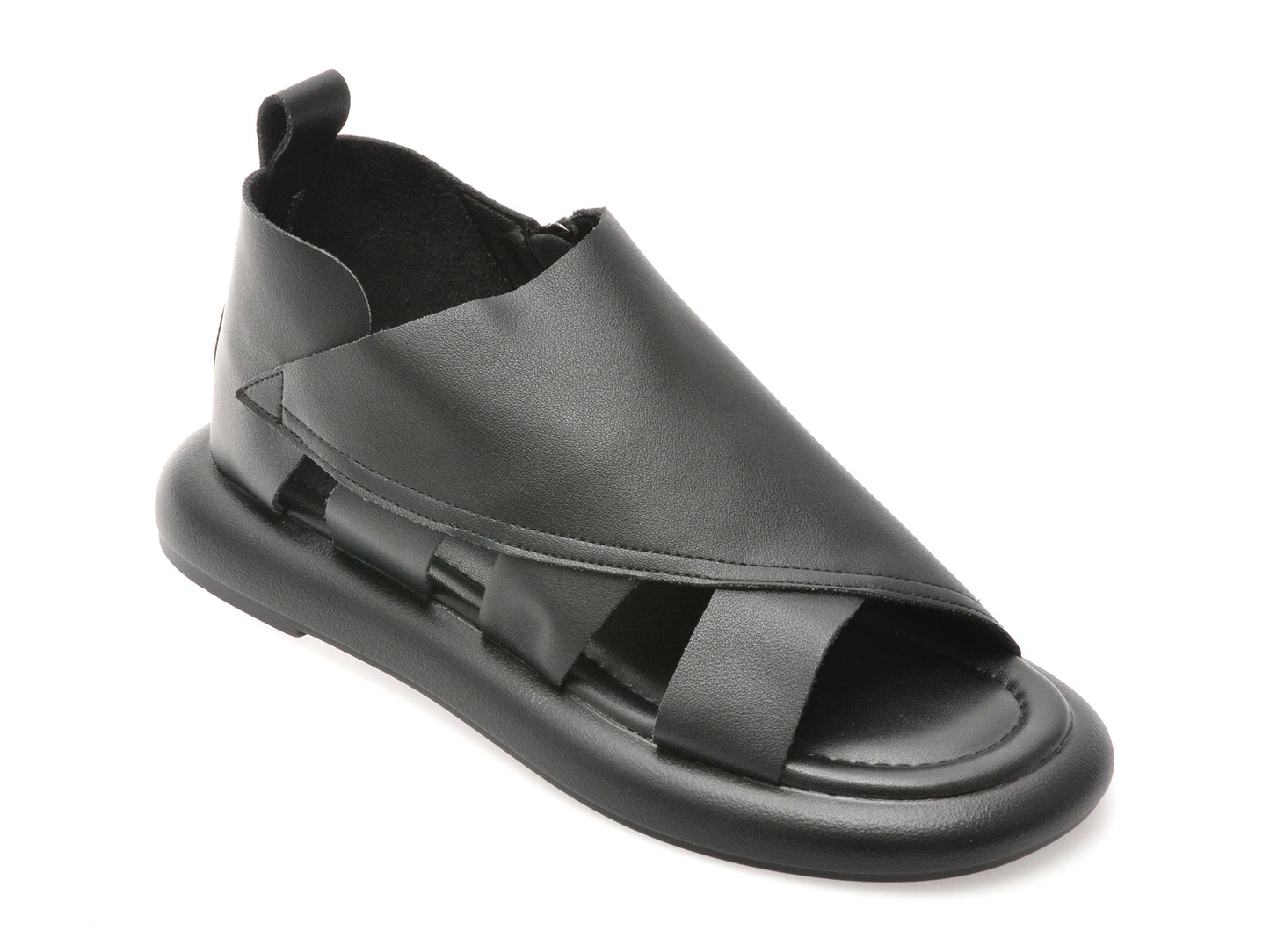Sandale GRYXX negre, V931C28, din piele naturala