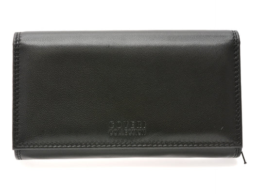 Portofel COVERI COLLECTION negru, 808155, din piele naturala