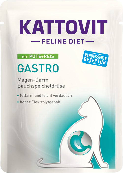 Plic Kattovit Gastro, Curcan si Orez, 85 g