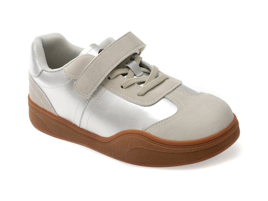 Pantofi sport SELECTION KIDS argintii, 2507, din piele ecologica