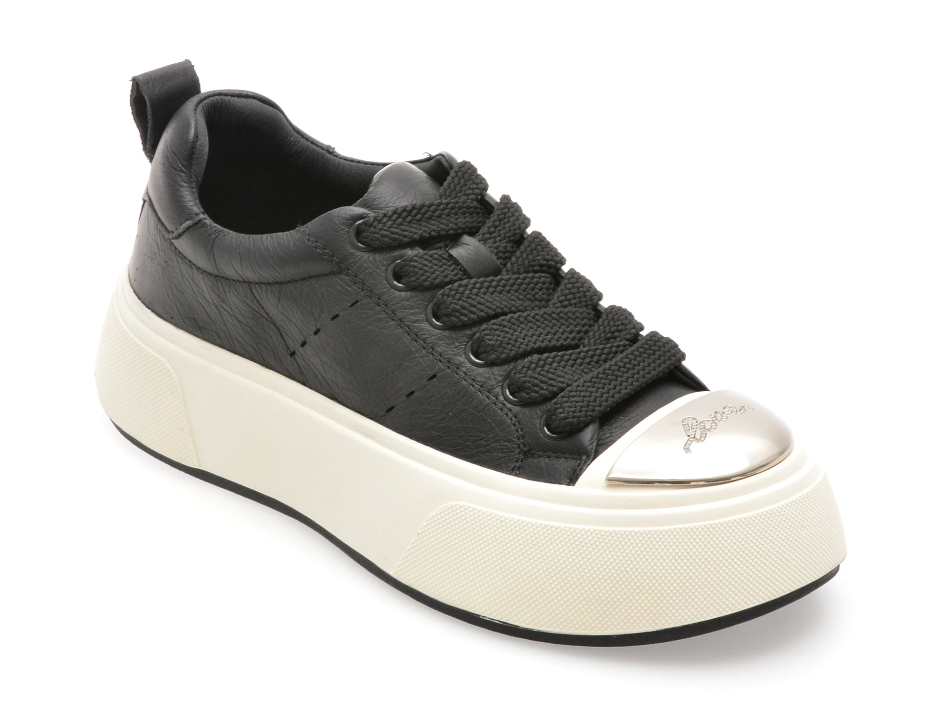 Pantofi sport EPICA negri, 28701, din piele naturala