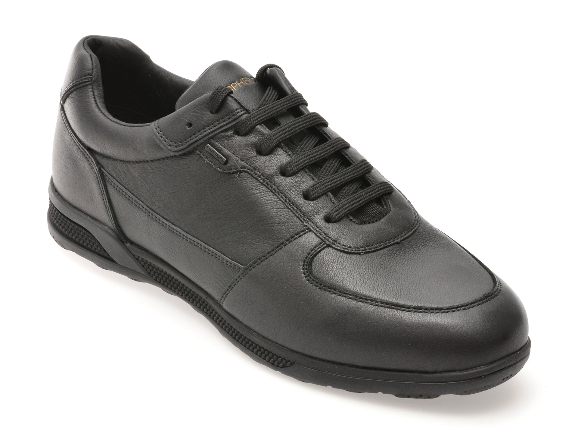 Pantofi sport GEOX negri, U56MTB, din piele naturala