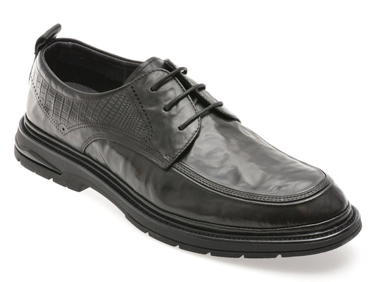 Pantofi GRYXX negri, 98218, din piele naturala