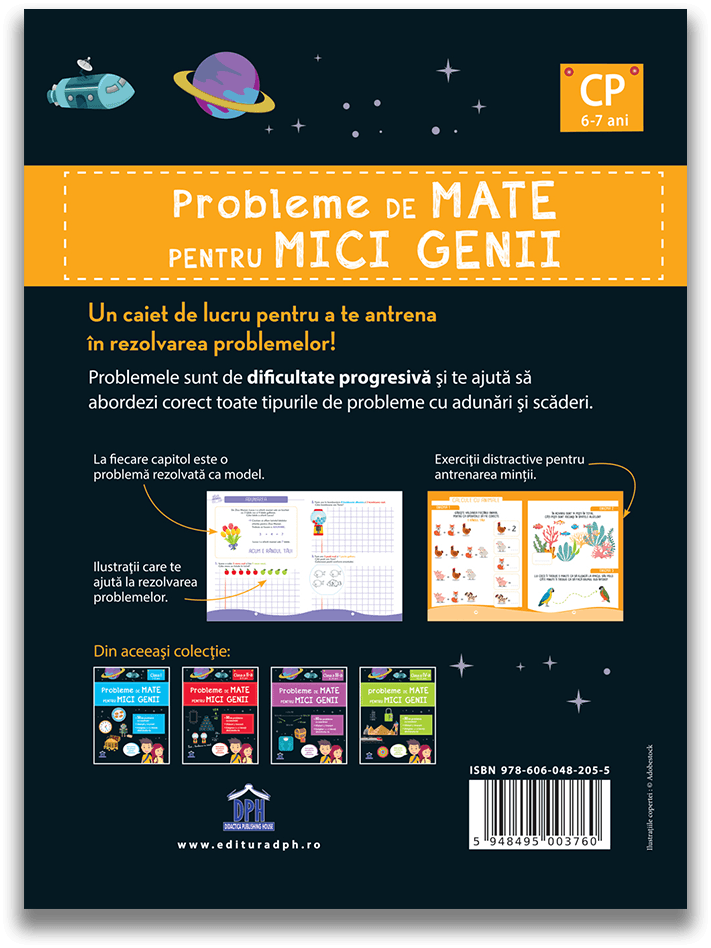 Probleme de mate pentru mici genii - Clasa pregatitoare 6-7 ani 