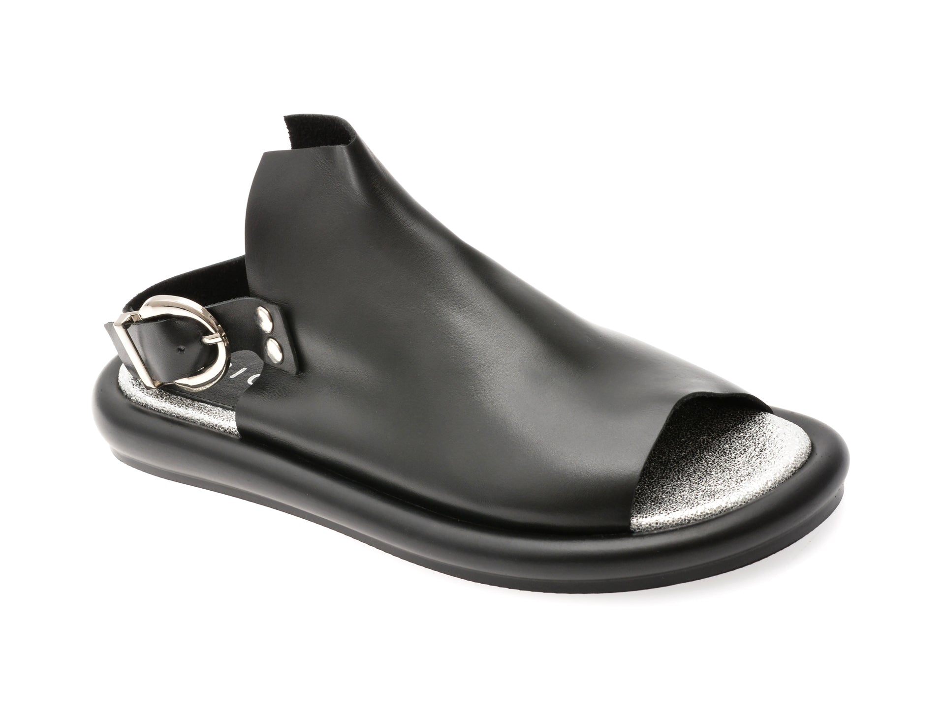 Sandale EPICA negre, 3642337, din piele naturala