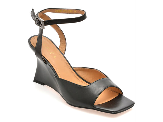 Sandale elegante EPICA negre, 4H1018, din piele naturala