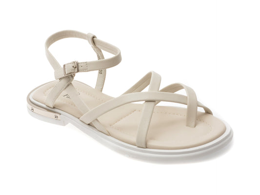 Sandale FLAVIA PASSINI albe, V951G60, din piele naturala