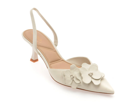 Pantofi eleganti ALDO albi, 13966836, din piele naturala