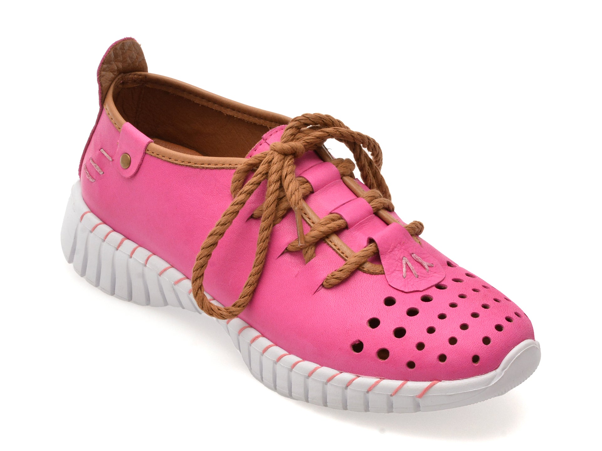 Pantofi sport GRYXX fucsia, 5306, din piele naturala
