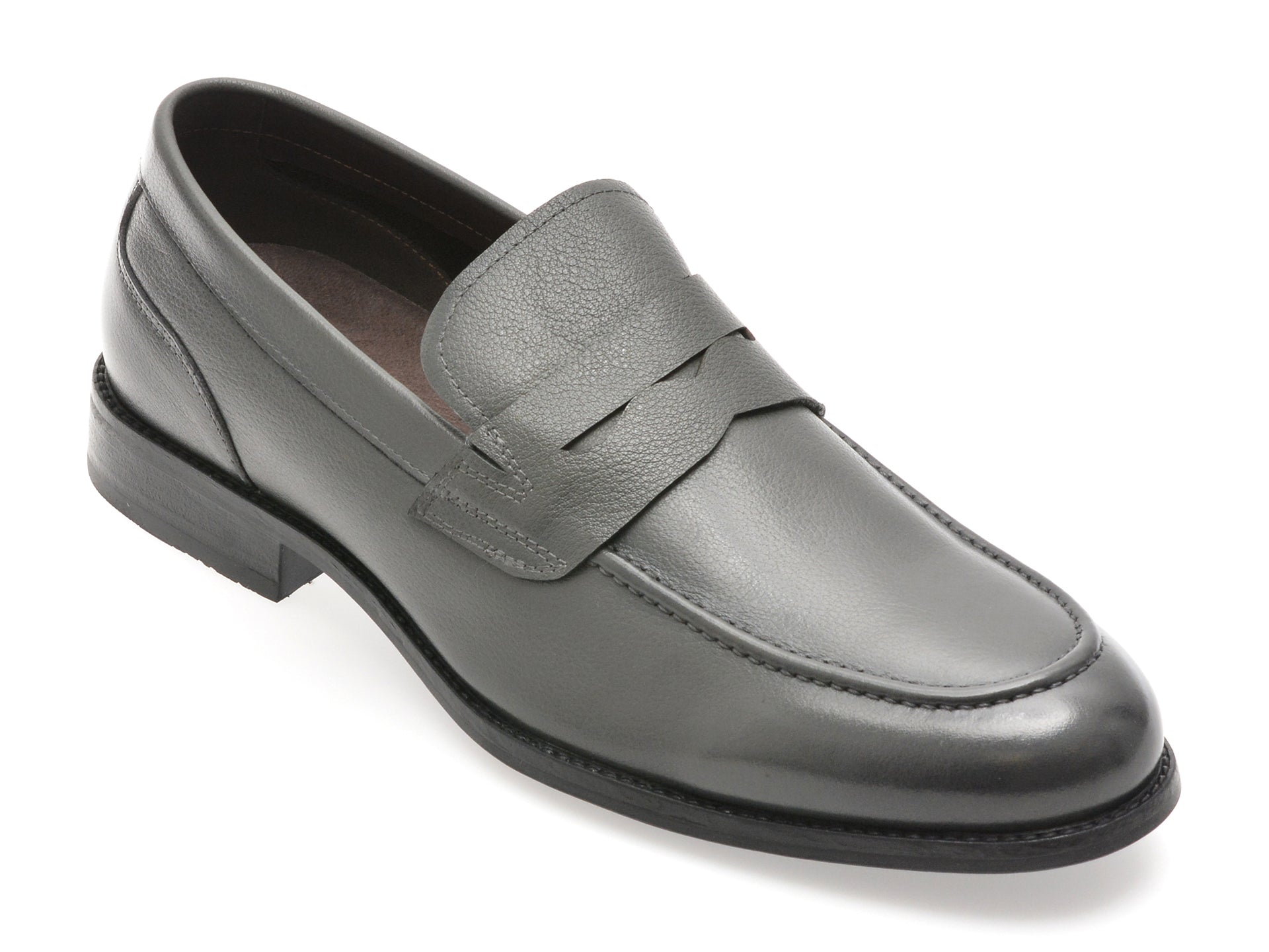 Mocasini eleganti EPICA gri, K57, din piele naturala