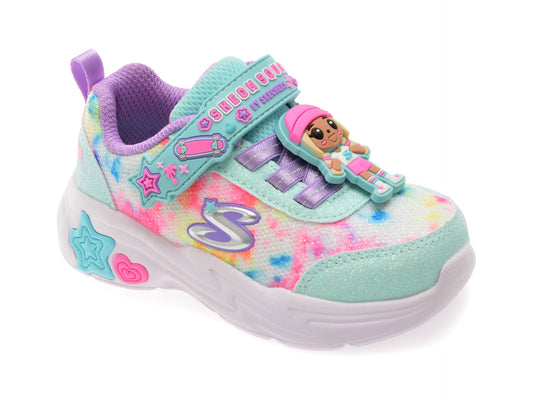 Pantofi sport SKECHERS multicolor, SNUGGLE SNEAKS, din material textil