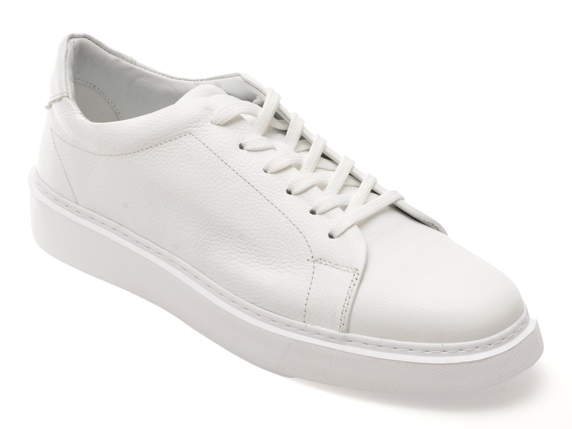 Pantofi sport GRYXX albi, M7162, din piele naturala