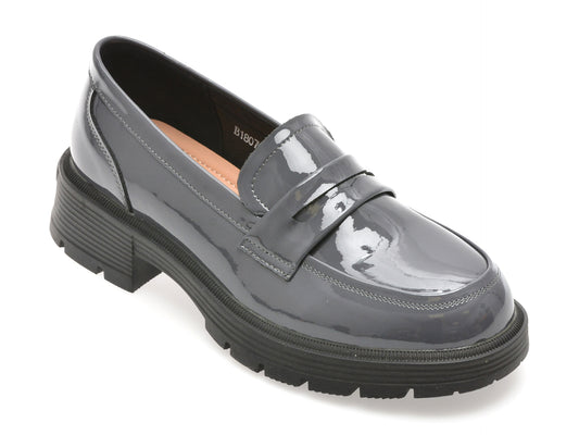 Mocasini GRYXX bleumarin, 18079, din piele naturala lacuita