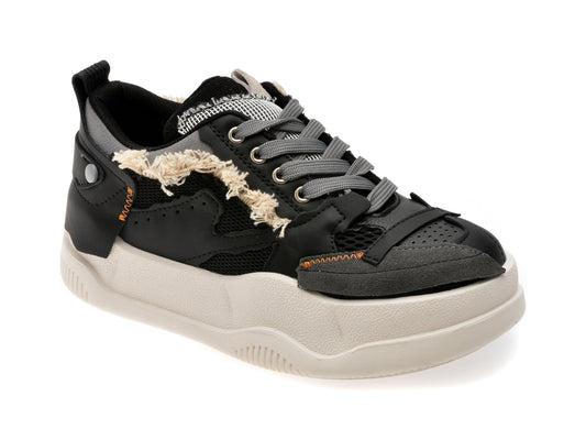 Pantofi sport GRYXX negri, 80776, din material textil