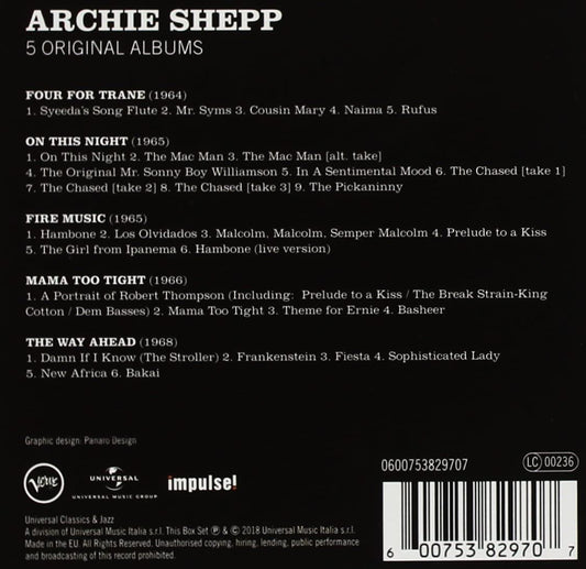 Archie Shepp - 5 Original Albums- Archie Shepp