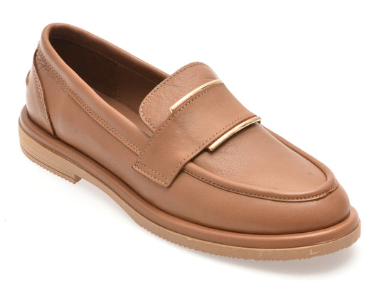 Mocasini IMAGE maro, 3774024, din piele naturala