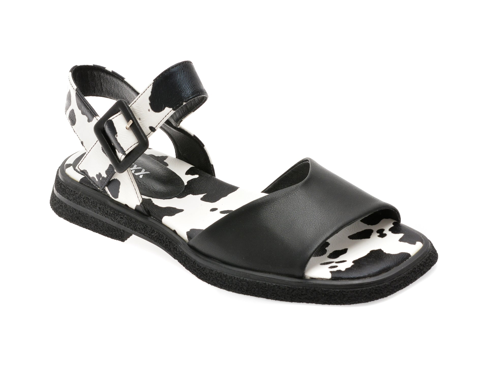 Sandale GRYXX negre, 5297, din piele naturala