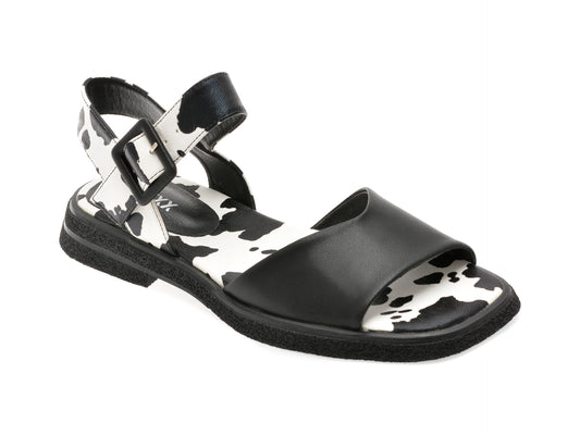 Sandale GRYXX negre, 5297, din piele naturala