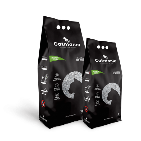 Nisip pentru Litiera Bentonita Catmania, Aloe Vera, 5 L / 4.25 kg