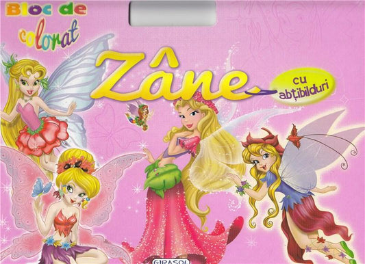 Bloc de colorat - Zane cu abtibilduri 