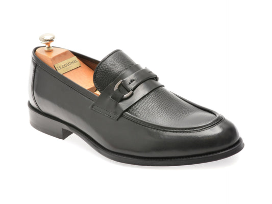 Mocasini eleganti LE COLONEL negri, 63933, din piele naturala