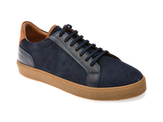 Pantofi sport OTTER bleumarin, A5006, din piele intoarsa
