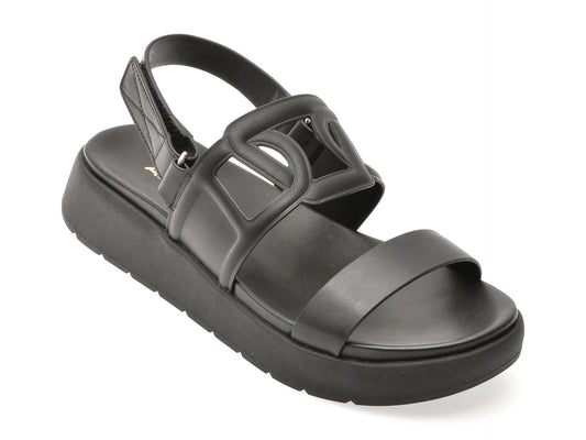 Sandale ALDO negre, ONUVIA 001, din piele naturala