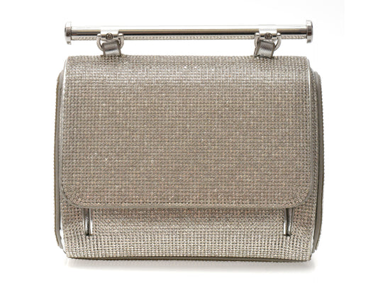 Geanta ALDO argintie, BLING CHIC 042, din piele ecologica