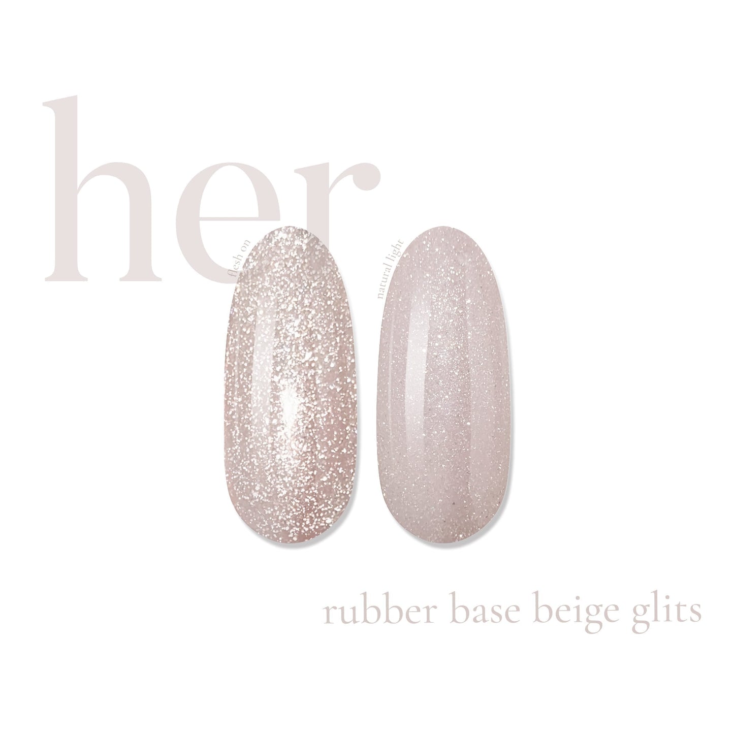 Her Rubber Base Gold Glits - Everin