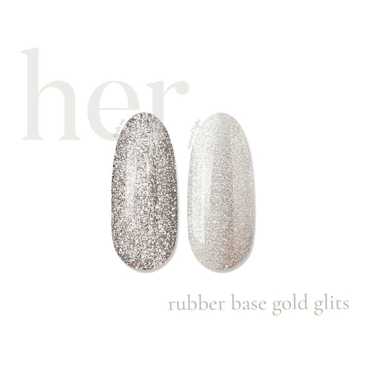 Her Rubber Base Gold Glits - Everin