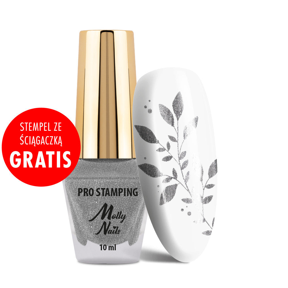 Oja Pentru Stampila Molly Lac Pro Stamping- Silver - Everin