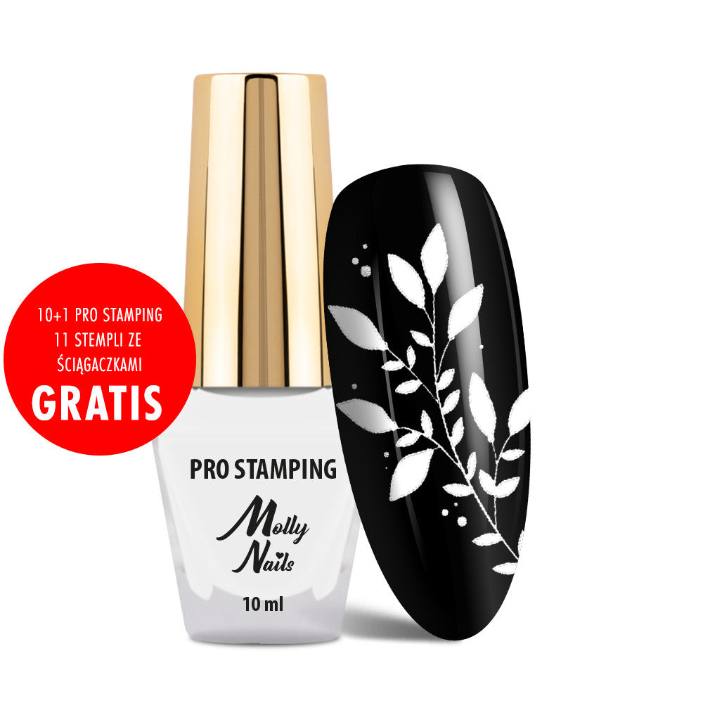 Oja Pentru Stampila Molly Lac Pro Stamping- White - Everin
