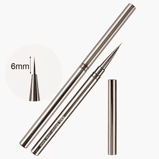Pensula Metal Grey Liner 6Mm - Everin