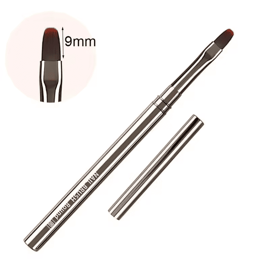 Pensula Metal Grey Oval 9Mm - Everin