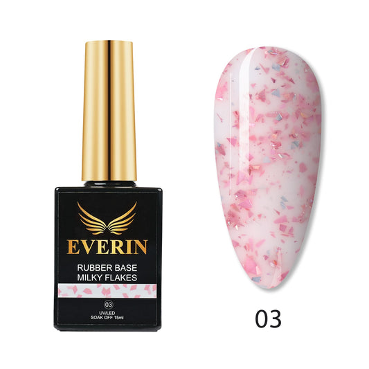Rubber Cover Base Everin 15Ml- Milky Flakes 03 - Mf-03