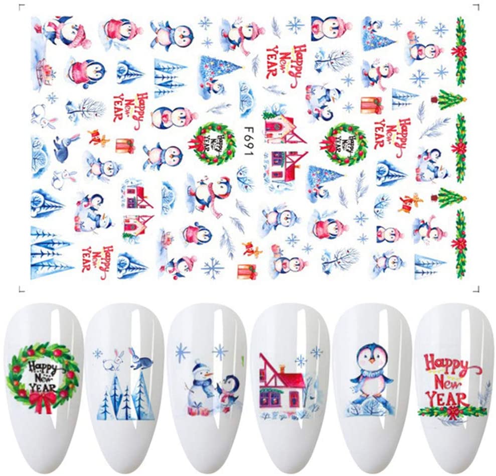 Sticker Decor Unghii Model Iarna F691 - F691