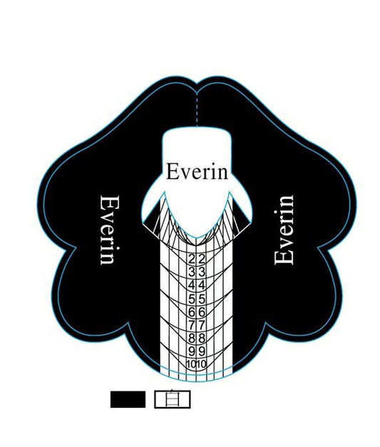 Sabloane Unghii Profesionale Everin Rola 500Buc. U4-F2 - Everin