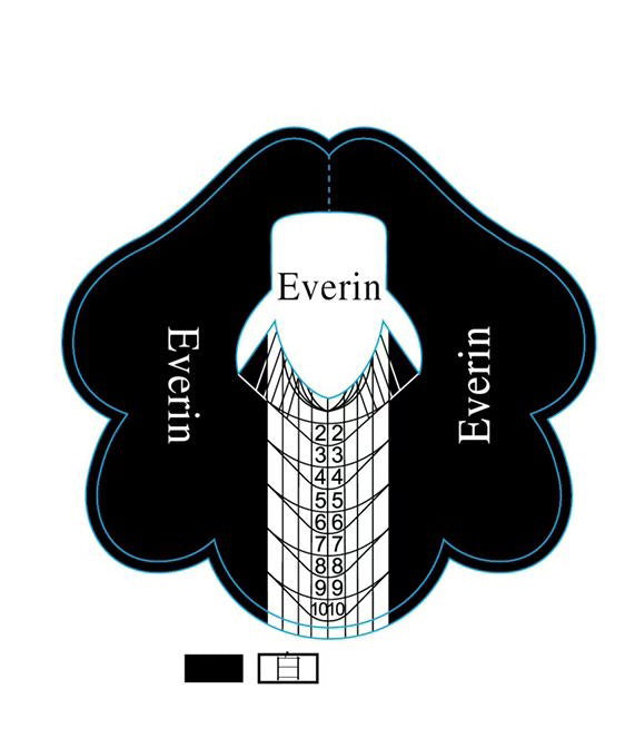Sabloane Unghii Profesionale Everin Rola 100Buc. U4-F2 - Everin