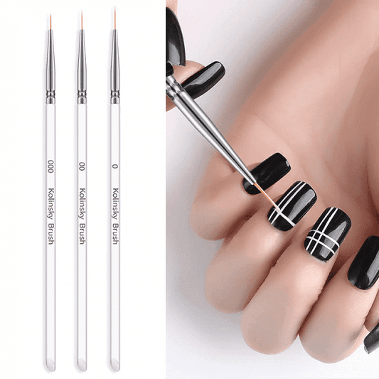 Set 3 Pensule Pictura Kolinsky - Br-3K
