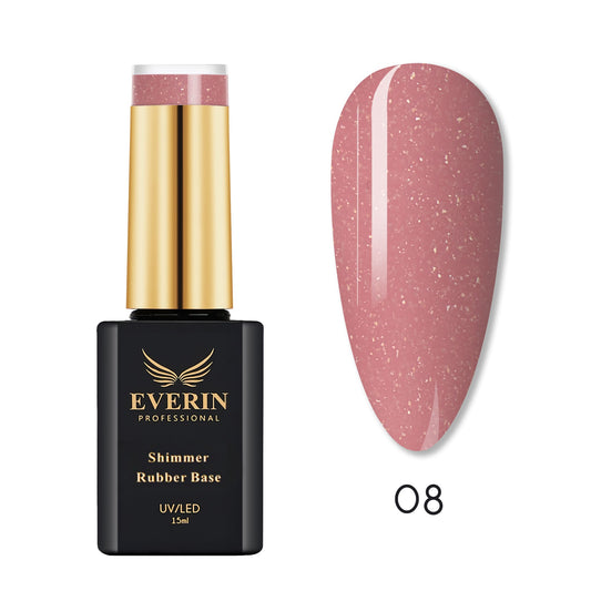 Shimmer Rubber Base Everin 15Ml- 09 - Srb-09