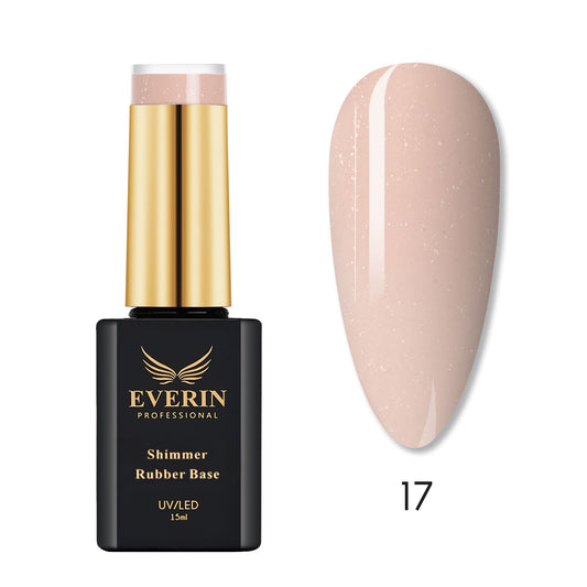 Shimmer Rubber Base Everin 15Ml- 17 - Srb-17